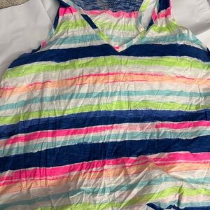 Lilly Pulitzer Vibrant Striped Tank Top xl Lilly Pulitzer